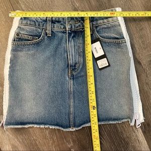 Isabel Marant Étoile Fatsia Zip Denim Mini Skirt - Dark Blue